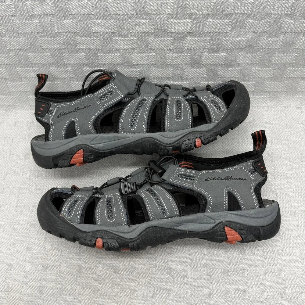 Eddie Bauer Shoes Mens Size‎ 9 Gray Troy Sandals Closed Toe Hiking